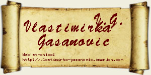 Vlastimirka Gašanović vizit kartica